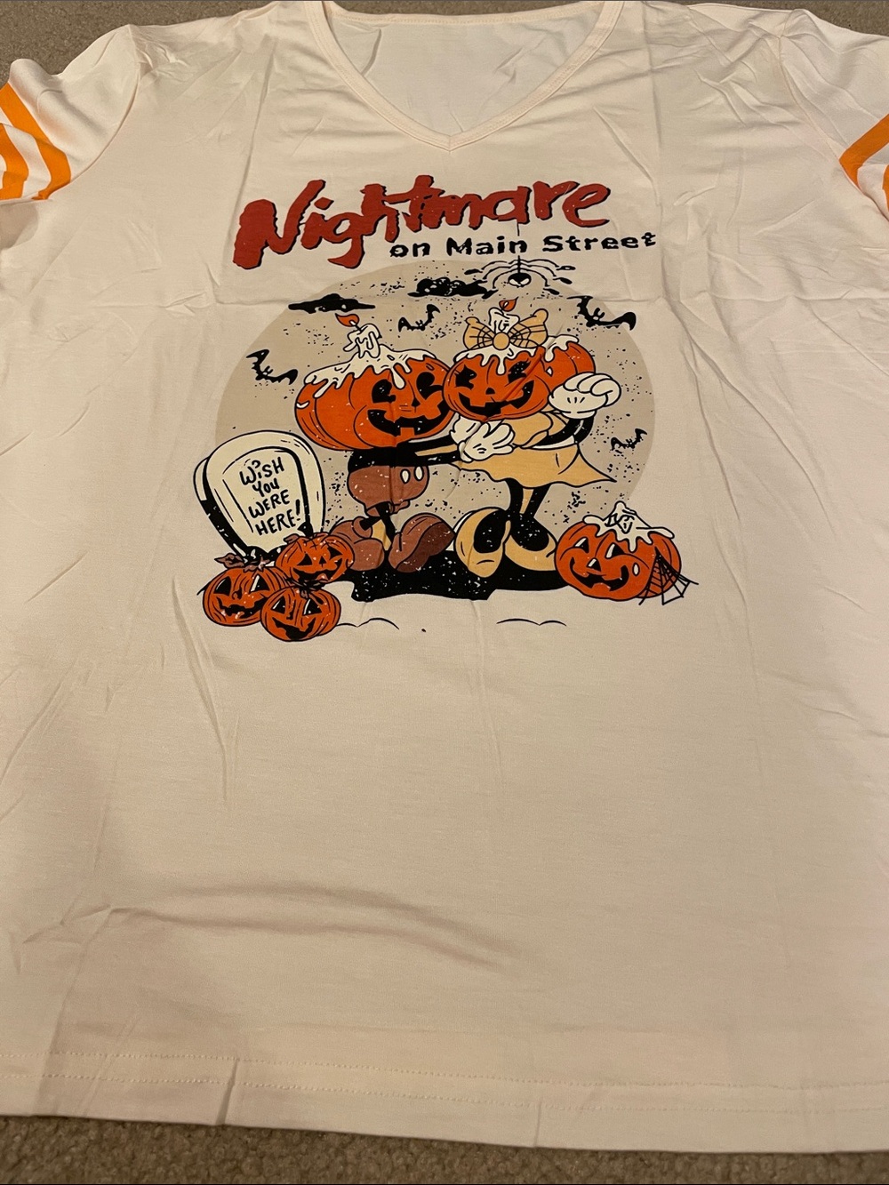 NWOT nightmare on Main Street Halloween tshirt, women’s xl